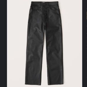 Abercrombie Faux Leather Jeans